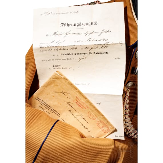 German South-West Africa &ndash; the estate of the rider of the Schutztruppe Hermann Jetter
