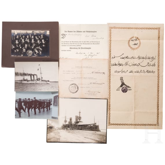 Maschinist Karl Pudor - photos and documents from his estate, including service on "SMS Goeben" and "SMS Breslau"