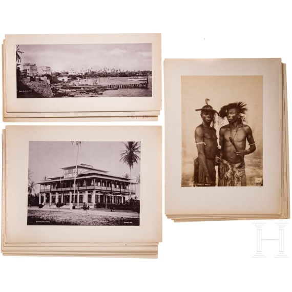 13 large-format photographs from German East Africa, circa 1900