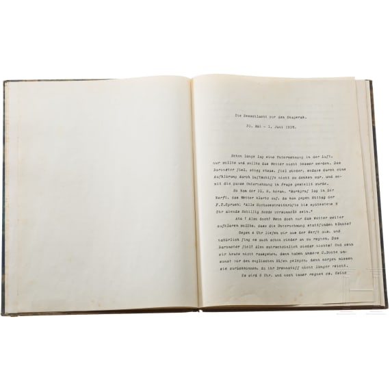 A diary of a German naval officer and a picture by Claus Bergen on the Battle of the Skagerrak in 1916