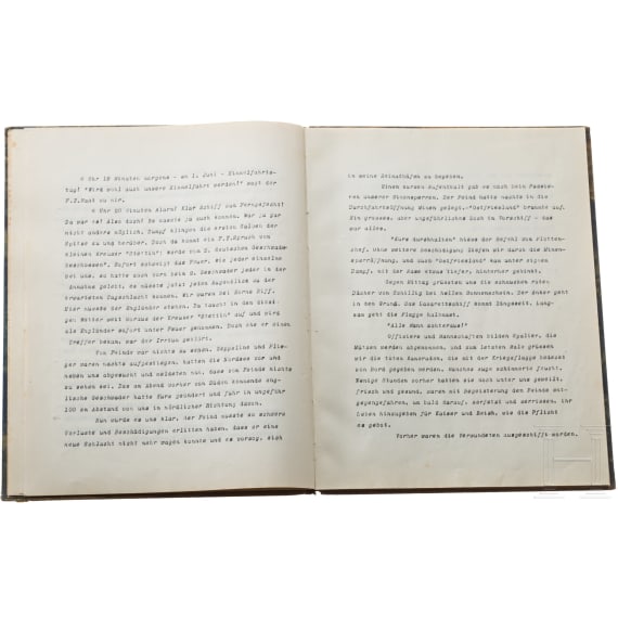 A diary of a German naval officer and a picture by Claus Bergen on the Battle of the Skagerrak in 1916