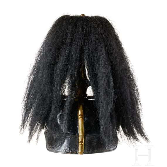 A helmet for IR 117 Hessian Officers, with bush