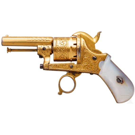 Miniatur-Stiftfeuerrevolver, Frankreich, um 1860