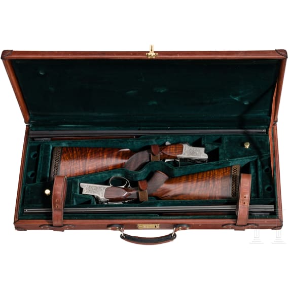 Bockdoppelflintenp&auml;rchen Miroku Mod.3800 GM-III, im Koffer