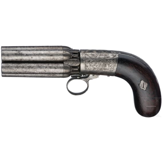 B&uuml;ndelrevolver Mariette, um 1840