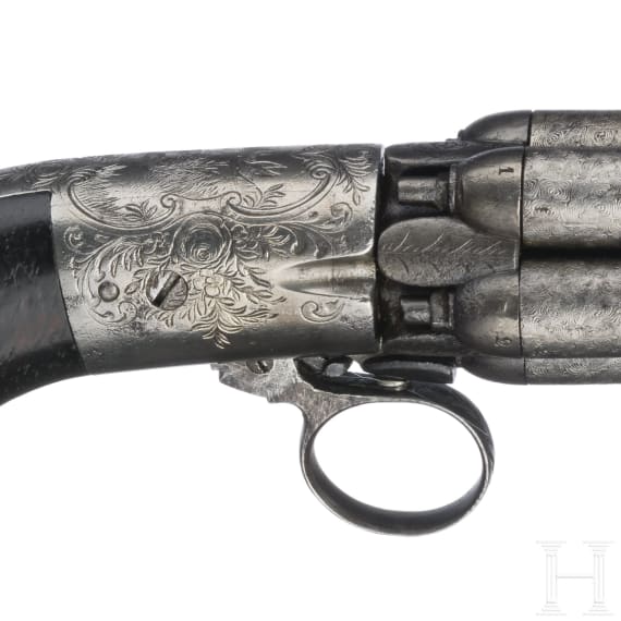B&uuml;ndelrevolver Mariette, um 1840