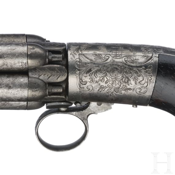 B&uuml;ndelrevolver Mariette, um 1840
