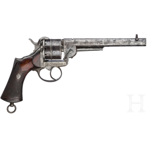 Stiftfeuerrevolver, Loron Br&eacute;v&eacute;t&eacute;, Belgien, um 1860