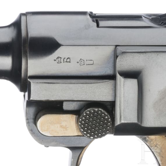Parabellum 1906, DWM, Commercial, in Tasche