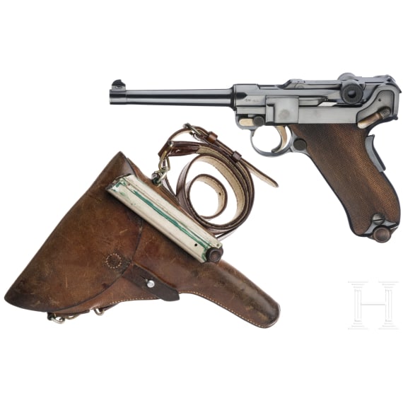 Parabellum 1906, DWM, Commercial, in Tasche