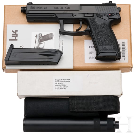 Heckler & Koch Mark 23, Schalld&auml;mpfer, im Karton