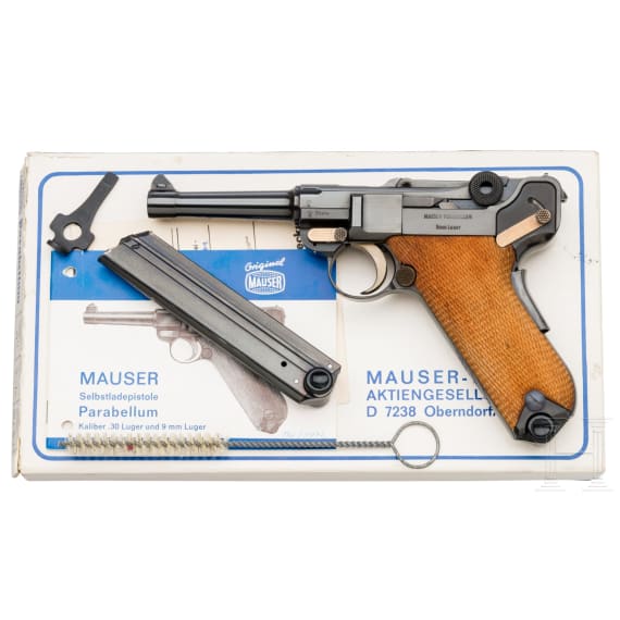 Parabellum Mauser Mod. 29/70, Exportversion, im Karton