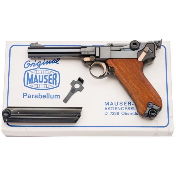 Mauser Parabellum, Sportmodell, 1. Serie, im Karton