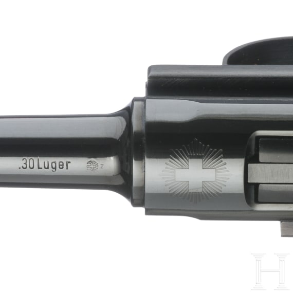 Parabellum Mauser, Erinnerungsmodell "75 Jahre Parabellum-Pistole", in Schachtel