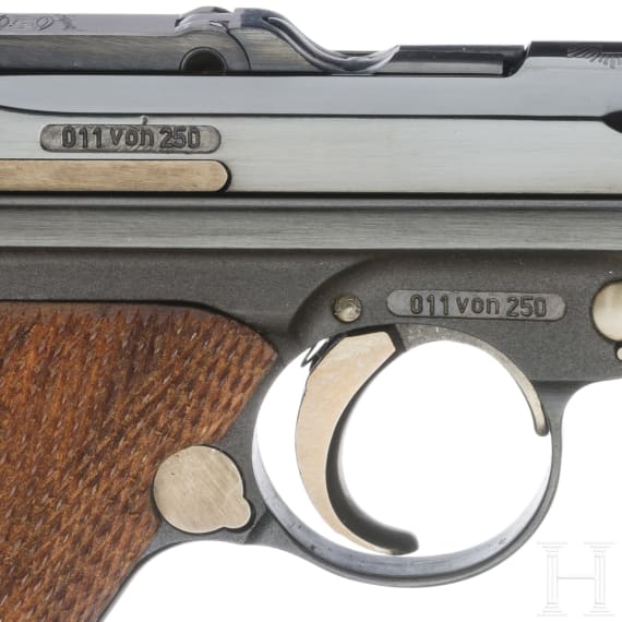 Parabellum Mauser, Erinnerungsmodell "75 Jahre Parabellum-Pistole", in Schachtel