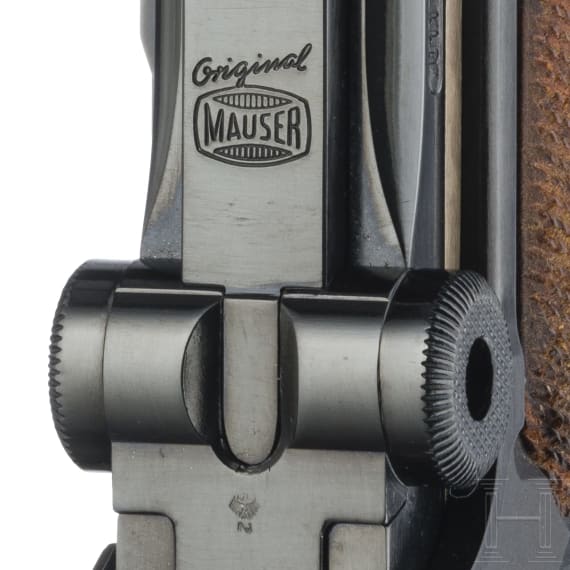 Parabellum Mauser, Erinnerungsmodell "75 Jahre Parabellum-Pistole", in Schachtel