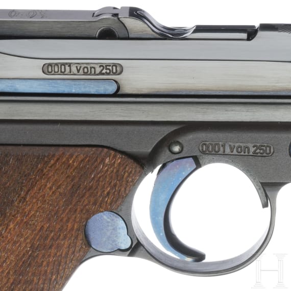 Mauser Erinnerungsmodell "75 Jahre Parabellum-Pistole", im Koffer
