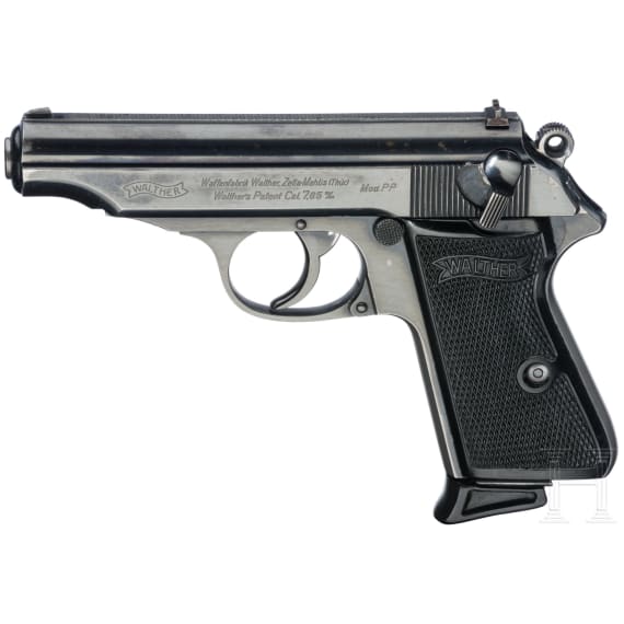 Pistole, Walther Zella-Mehlis, Mod. PP, Kal. 7,65 mm Brown.