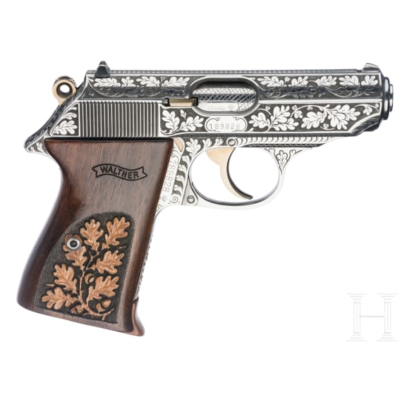 Walther PPK, Ulm, gravierte Luxusausf&uuml;hrung in Box