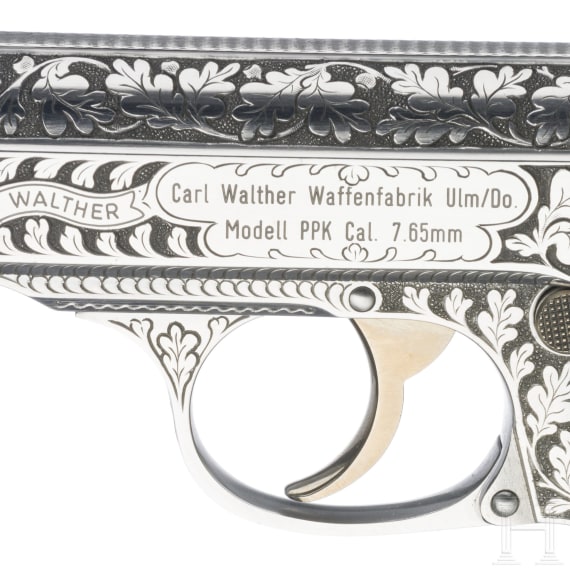 Walther PPK, Ulm, gravierte Luxusausf&uuml;hrung in Box