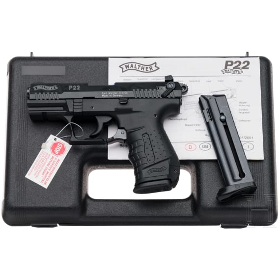 Walther P22 im Koffer