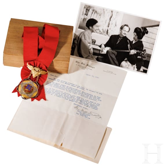 Wilhelm Kempff (1895 - 1991) - goldene Jiji Shimpo Medal of Honor, verliehen an den deutschen Klaviervirtuosen und Komponisten, 1936