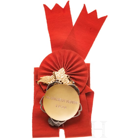 Wilhelm Kempff (1895 - 1991) - goldene Jiji Shimpo Medal of Honor, verliehen an den deutschen Klaviervirtuosen und Komponisten, 1936