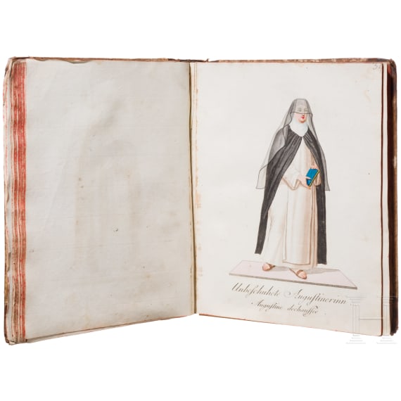 Christian Friedrich Schwan (1733 - 1815), "Abbildungen der vorz&uuml;glichsten Geistlichen-Orden in ihren gew&ouml;hnlichsten Ordenskleidungen", nahezu komplette zweib&auml;ndige Ausgabe, Mannheim, 1791