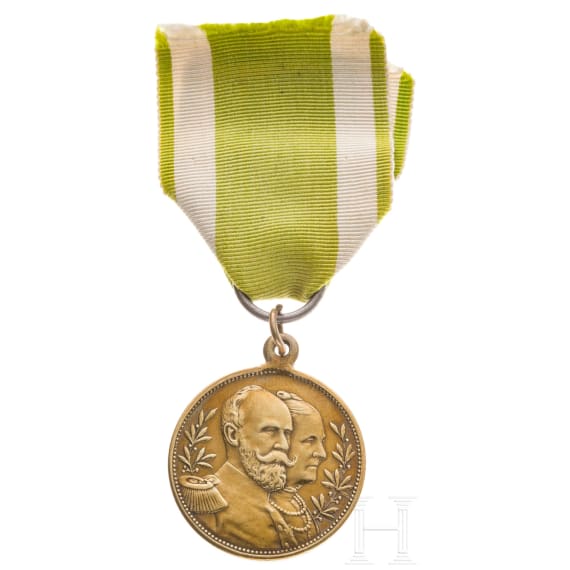 Herzog Friedrich I. von Anhalt - Erinnerungsmedaille zum 25. Regierungsjubil&auml;um 1896