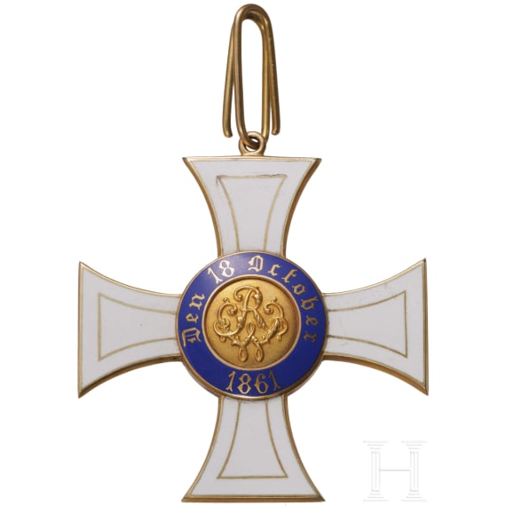 Aus bayerischem Adelsbesitz - Kreuz 2. Klasse des preu&szlig;ischen k&ouml;niglichen Kronen-Ordens im Etui
