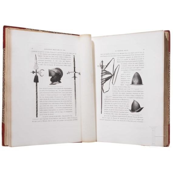 Thoumas, G&eacute;n&eacute;ral [Charles-Antoine]: Les anciennes arm&eacute;es fran&ccedil;aises. Exposition r&eacute;trospective militaire du minist&egrave;re de la guerre en 1889, Tome 1 et 2, Paris, 1890