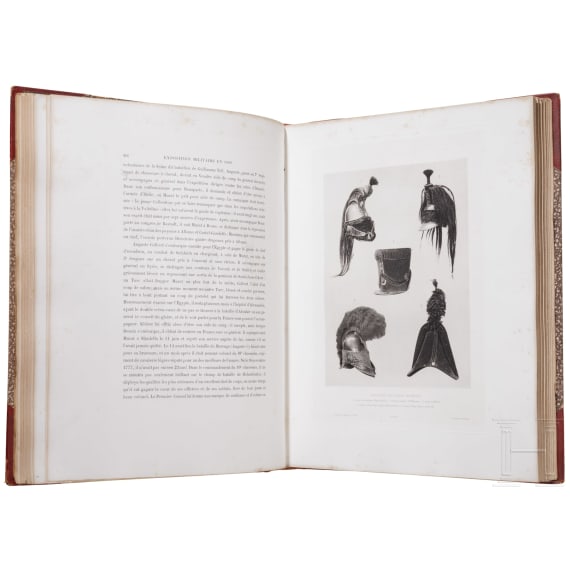 Thoumas, G&eacute;n&eacute;ral [Charles-Antoine]: Les anciennes arm&eacute;es fran&ccedil;aises. Exposition r&eacute;trospective militaire du minist&egrave;re de la guerre en 1889, Tome 1 et 2, Paris, 1890