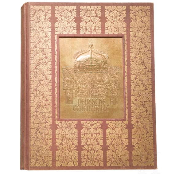 Sammlung patriotischer Prachtb&auml;nde, um 1890 - 1912