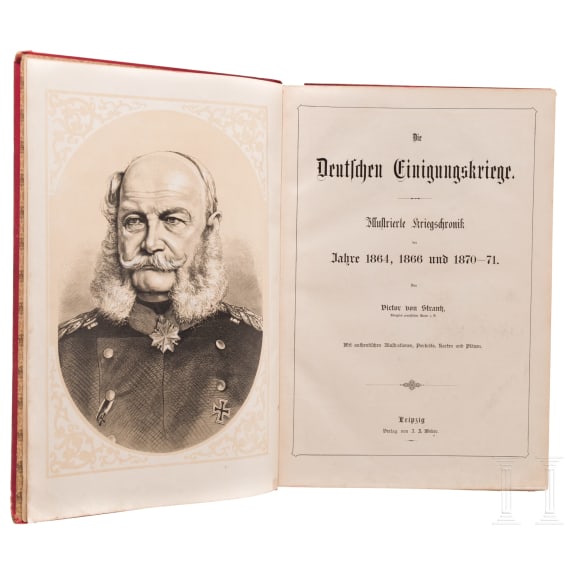 Sammlung patriotischer Prachtb&auml;nde, um 1890 - 1912