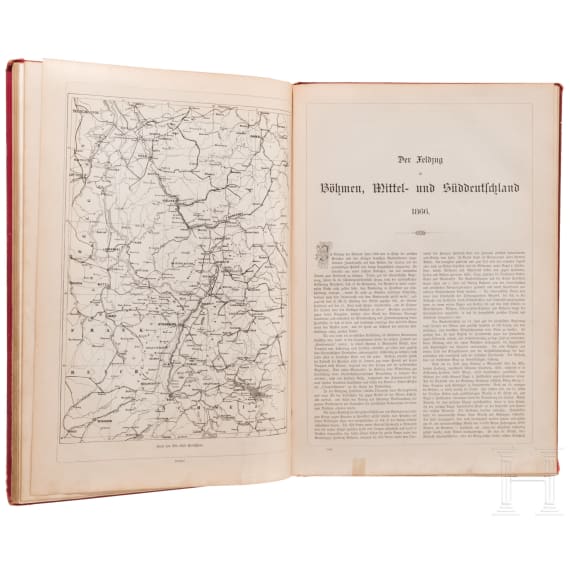 Sammlung patriotischer Prachtb&auml;nde, um 1890 - 1912