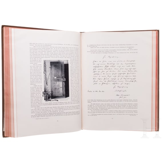 Sammlung patriotischer Prachtb&auml;nde, um 1890 - 1912
