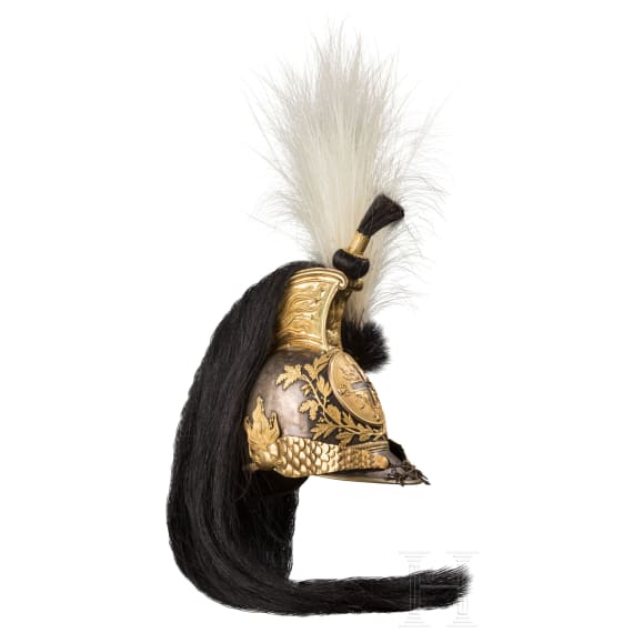 Helm M 1814 f&uuml;r einen Offizier der Mousquetaires de la garde, 1. Compagnie "Mousquetaires gris"