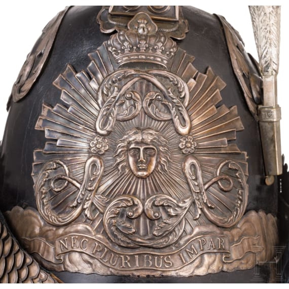 Helm M 1814 der Gardes du Corps du Roi aus der Regierungszeit Ludwigs XVIII.