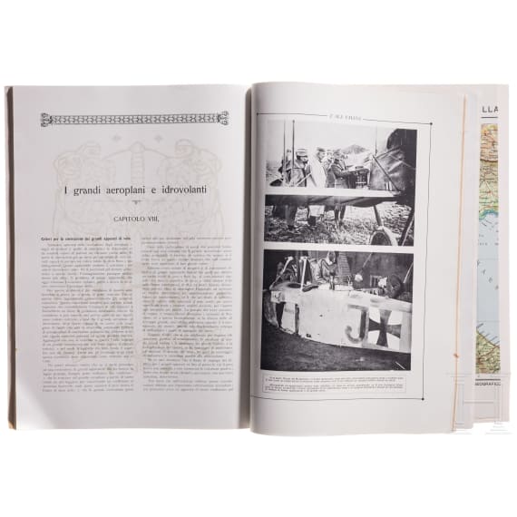 Neun Luftfahrtmagazine, einige mit Caproni-Artikeln, Italien, 1917 - 1919