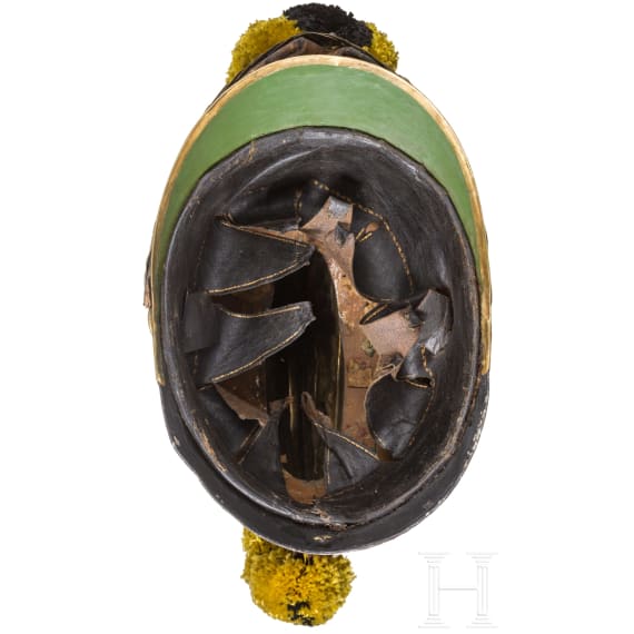 Helm M 1836 und K&uuml;rass f&uuml;r Offiziere der K&uuml;rassiere in besonderer Ausf&uuml;hrung