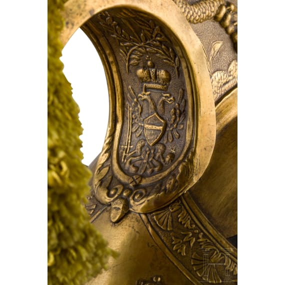 Helm M 1836 und K&uuml;rass f&uuml;r Offiziere der K&uuml;rassiere in besonderer Ausf&uuml;hrung