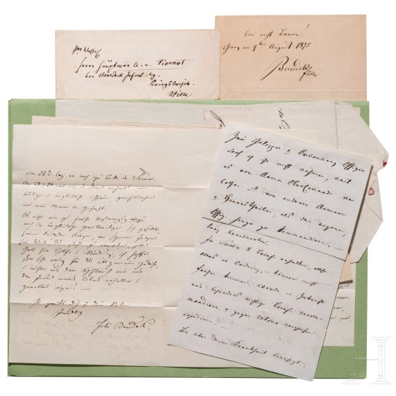Ludwig August Ritter von Benedek (1804 - 1881) - kleine Sammlung Autographen