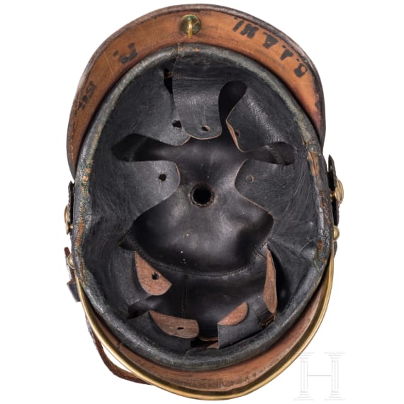 Helm einer preu&szlig;ischen Feuerwehr, vor 1918