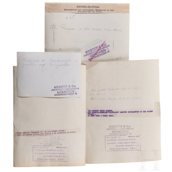 25 gro&szlig;formatige Marinefotos aus dem Archiv des M&uuml;nchner Pressefotografen Kester, 1. H&auml;lfte 20. Jhdt.