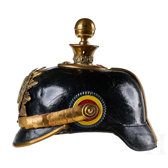 A helmet for Mecklenburg Field Artillery Regt. 60 Reserve Officers