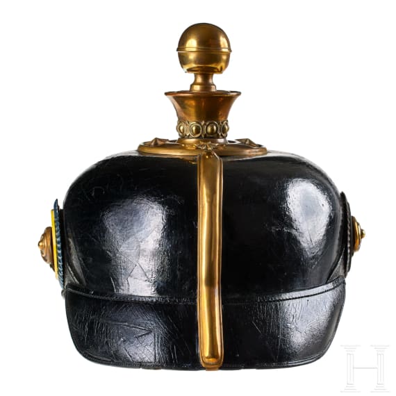 A helmet for Mecklenburg Field Artillery Regt. 60 Reserve Officers