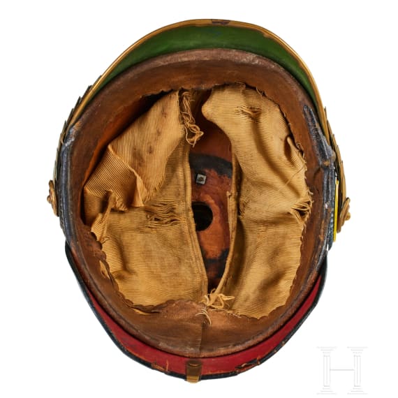 A helmet for Mecklenburg Field Artillery Regt. 60 Reserve Officers