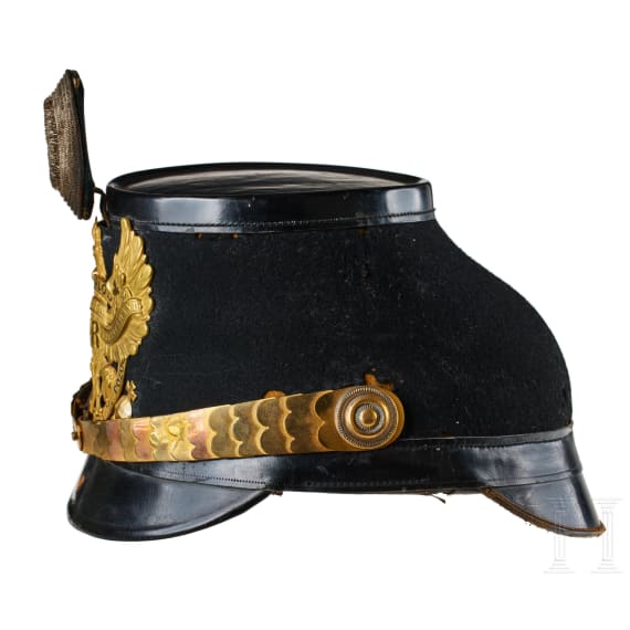 A shako for Officers in the 10th Prussian Jaeger Battalion