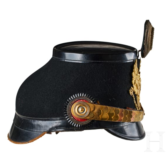 A shako for Officers in the 10th Prussian Jaeger Battalion