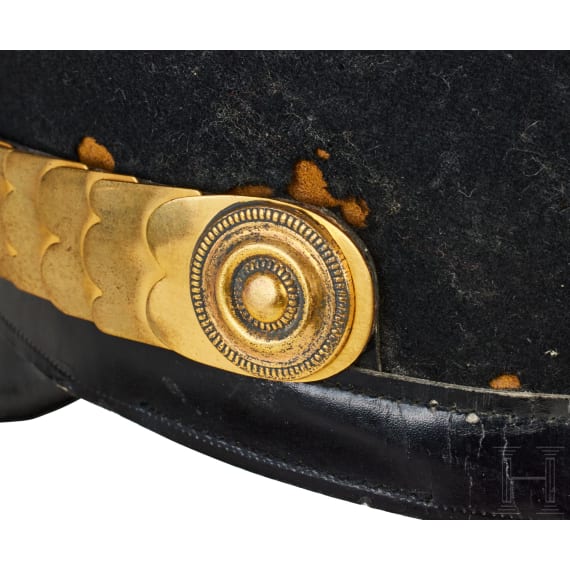 A shako for Officers in the 10th Prussian Jaeger Battalion